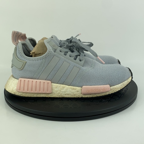 Adidas NMD R1 Gray/Pink Athletic Running Shoes BY3058 Women's Size 7 - Picture 4 of 12